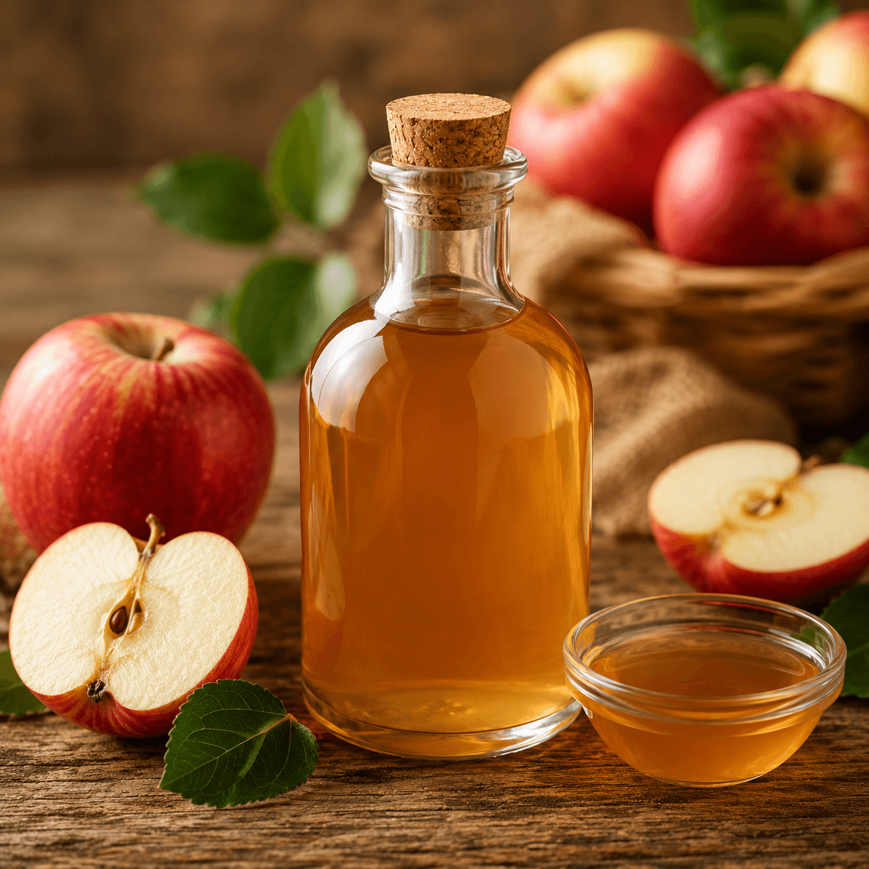 Apple cider vinegar ingredient visual
