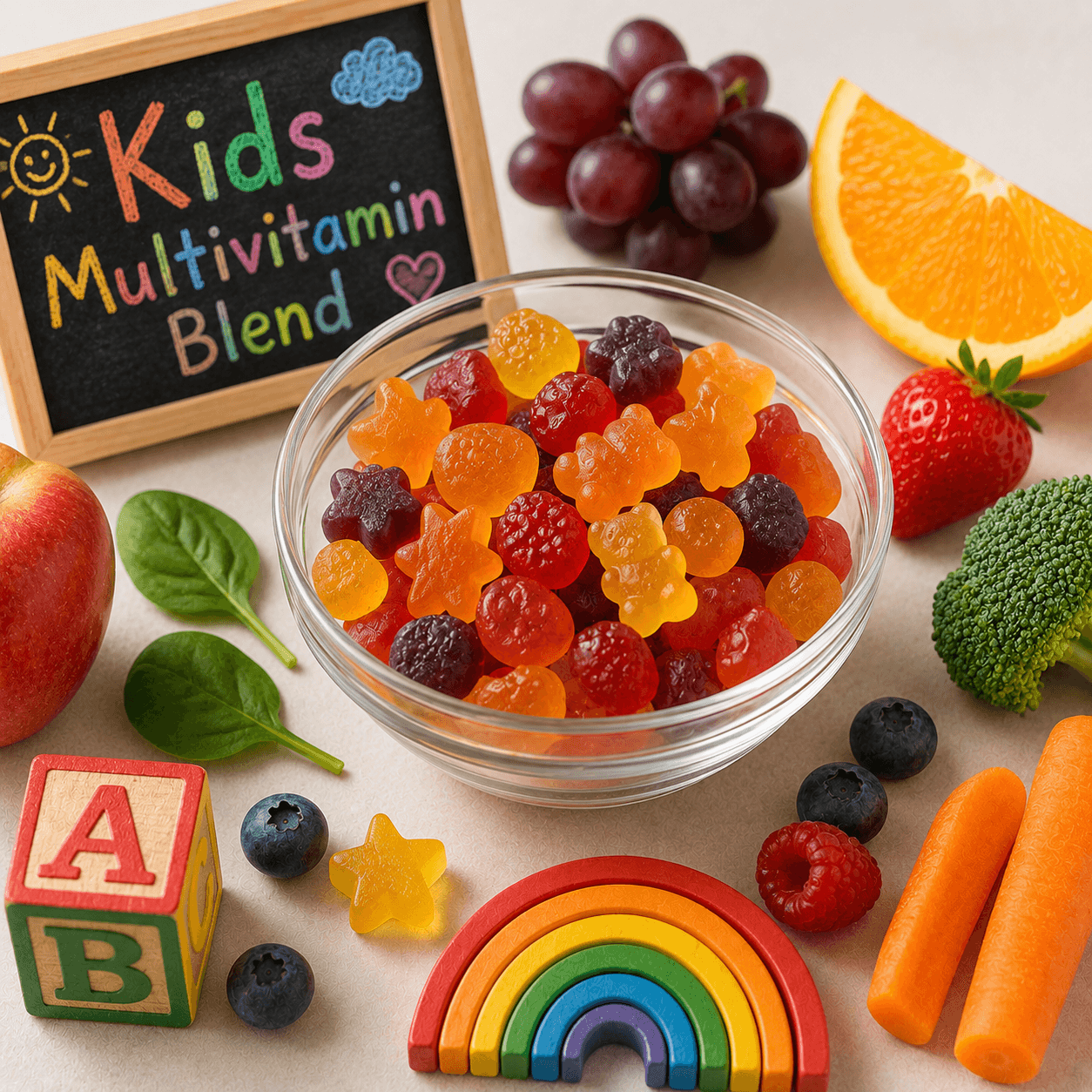 Kids multivitamin blend ingredient visual